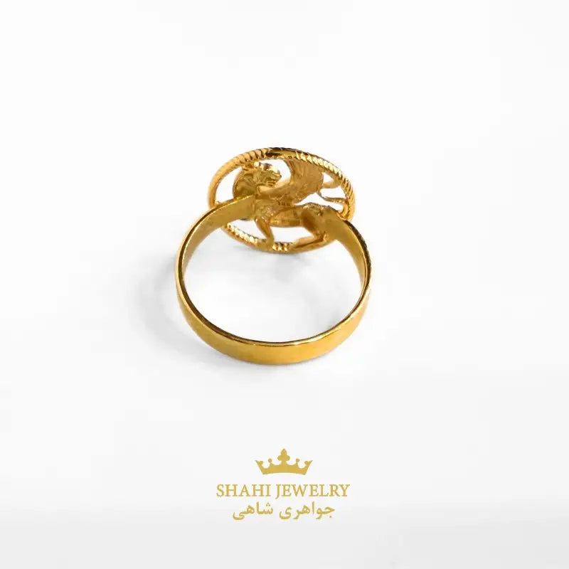18k Solid Gold Shirdal Ring Persian Zoroastrian Achaemenid