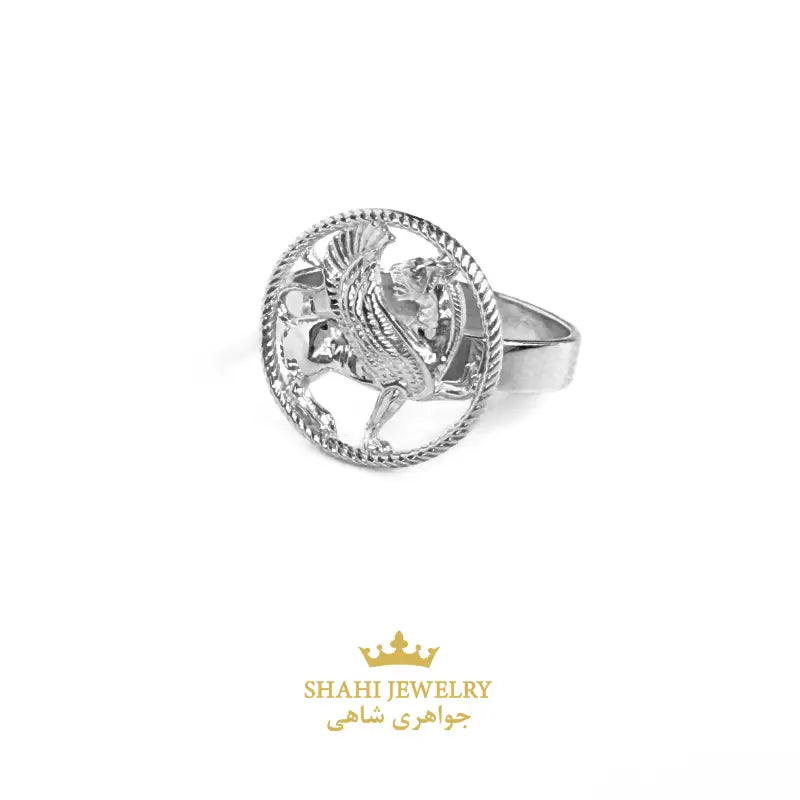 18k Solid Gold Shirdal Ring Persian Zoroastrian Achaemenid