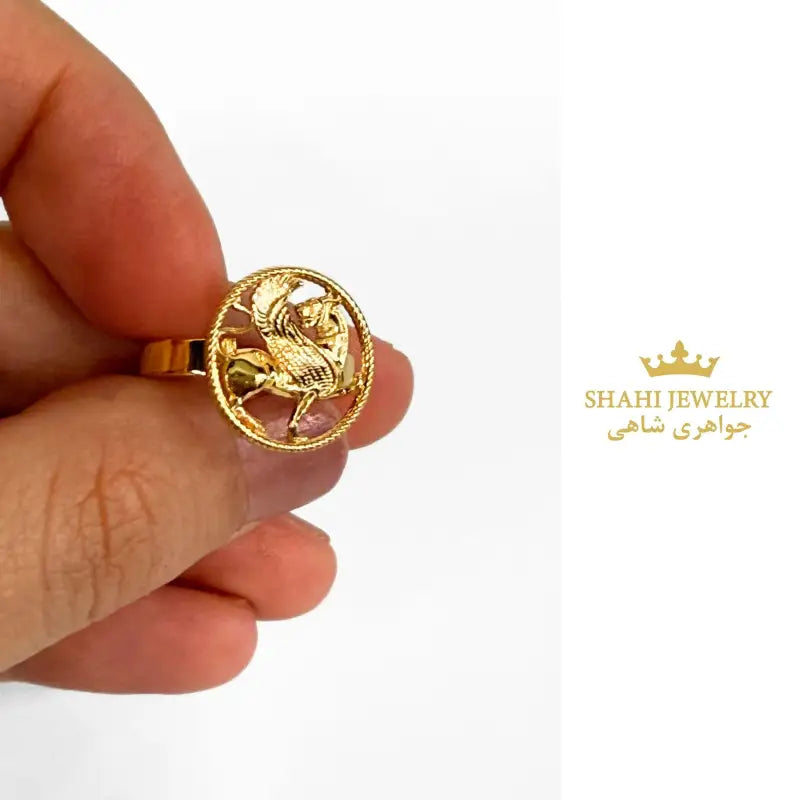 18k Solid Gold Shirdal Ring Persian Zoroastrian Achaemenid