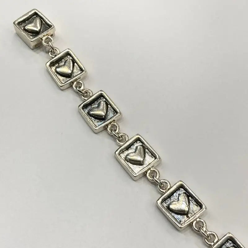 925 Silver Heart Links Bracelet for her - Women’s Jewelry