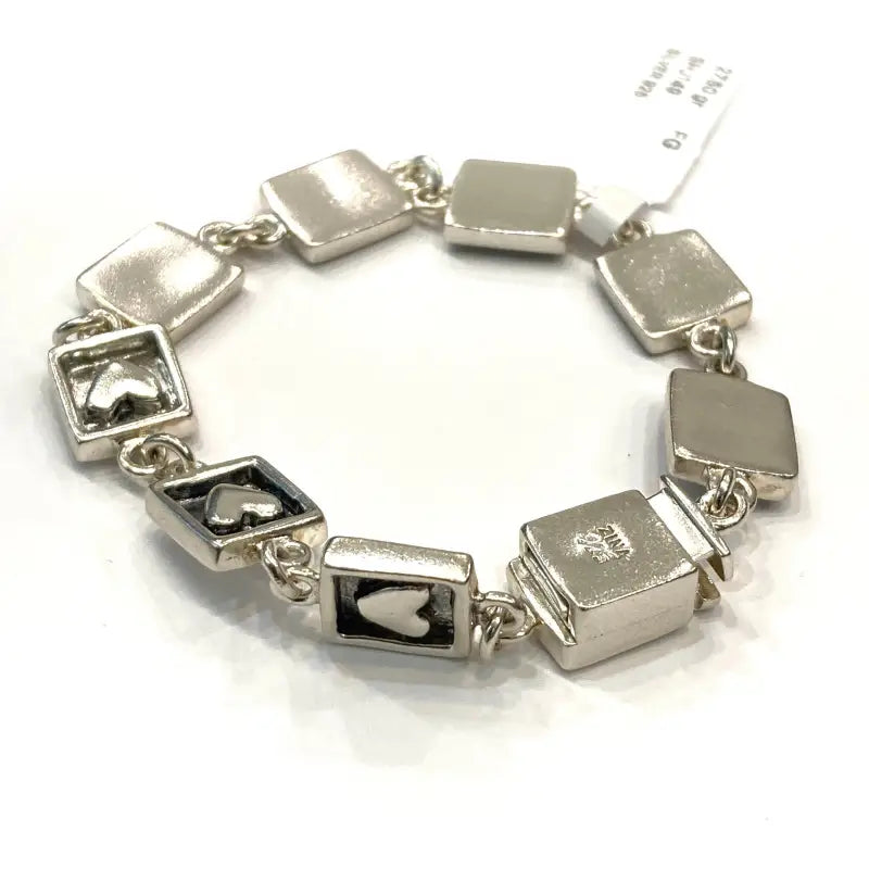 925 Silver Heart Links Bracelet for her - Women’s Jewelry