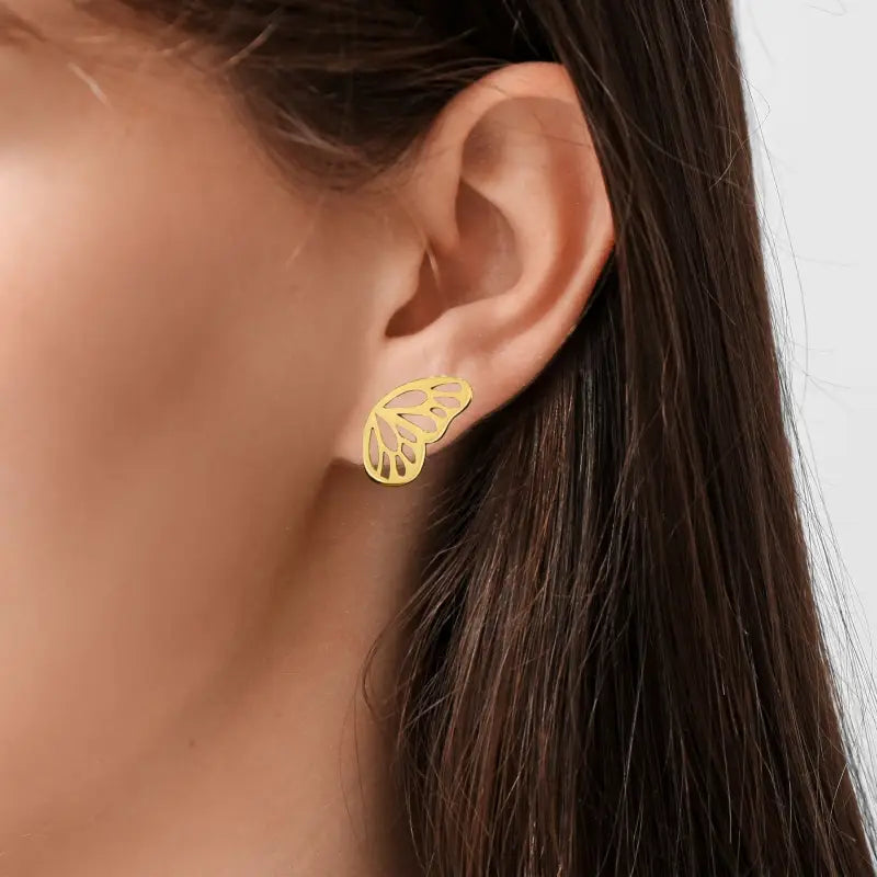 Butterfly Earrings in 18K Gold - earrings