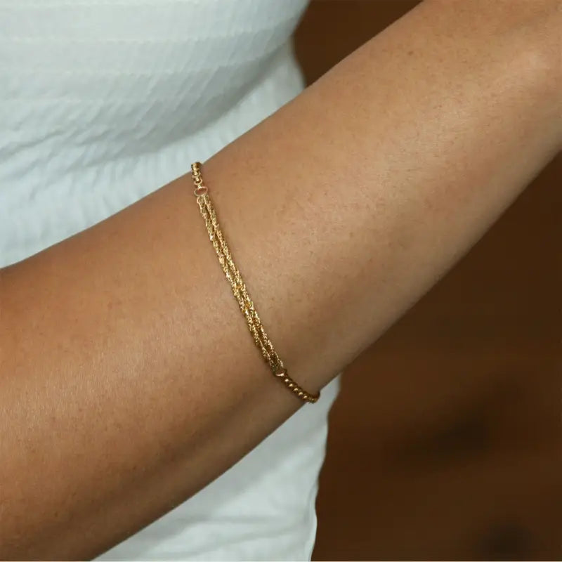 Dainty Bracelet For Her In 18K Yellow Gold