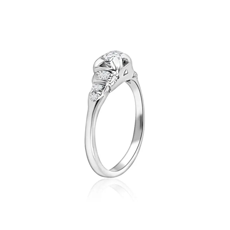 Diamond Engagement/Promise Ring in 18K White Gold - Women’s