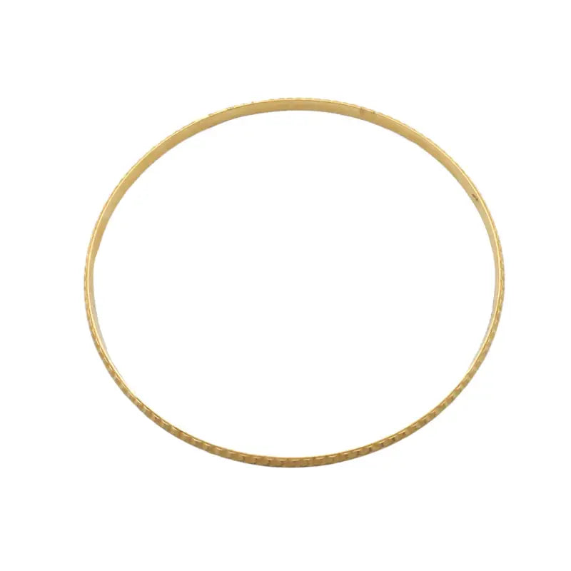 Gold Bangle in 18K Solid Gold Gift for Her - Women’s Jewelry