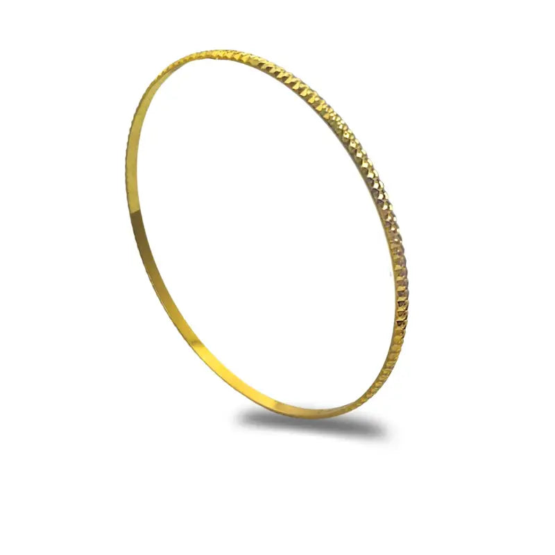 Gold Bangle in 18K Solid Gold Gift for Her - Women’s Jewelry