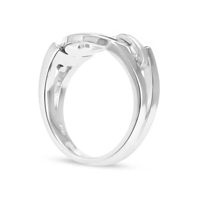 Gold Diamond Ring In Women’s 18K White Gold - Gold Jewelry