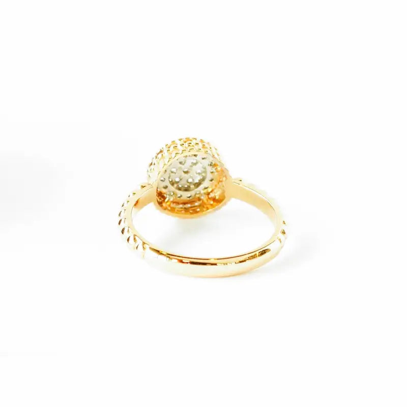 Ladies 18K Rose Gold & Cubic Zirconia Women’s Ring Fashion