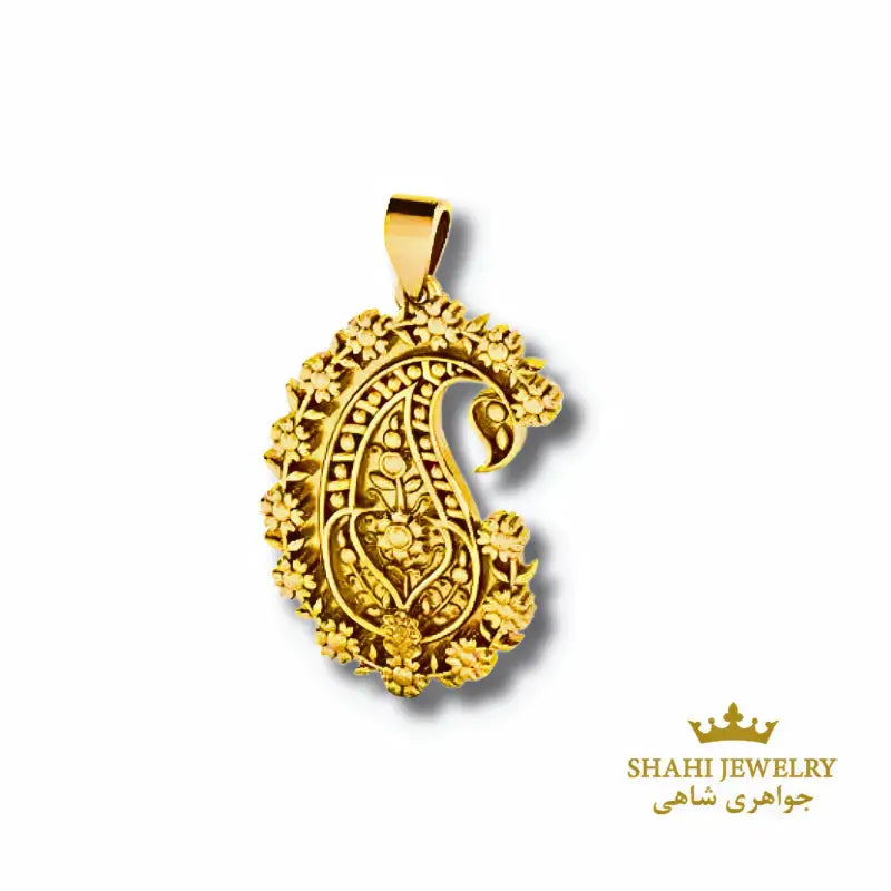Persian Paisley Pendant in 18K Solid Gold - Pendant