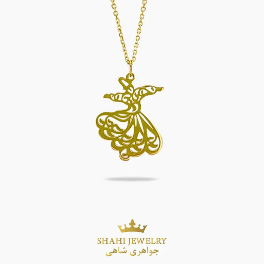 Sama Dancer (Raghse Sama) Pendant in 18k Yellow Gold
