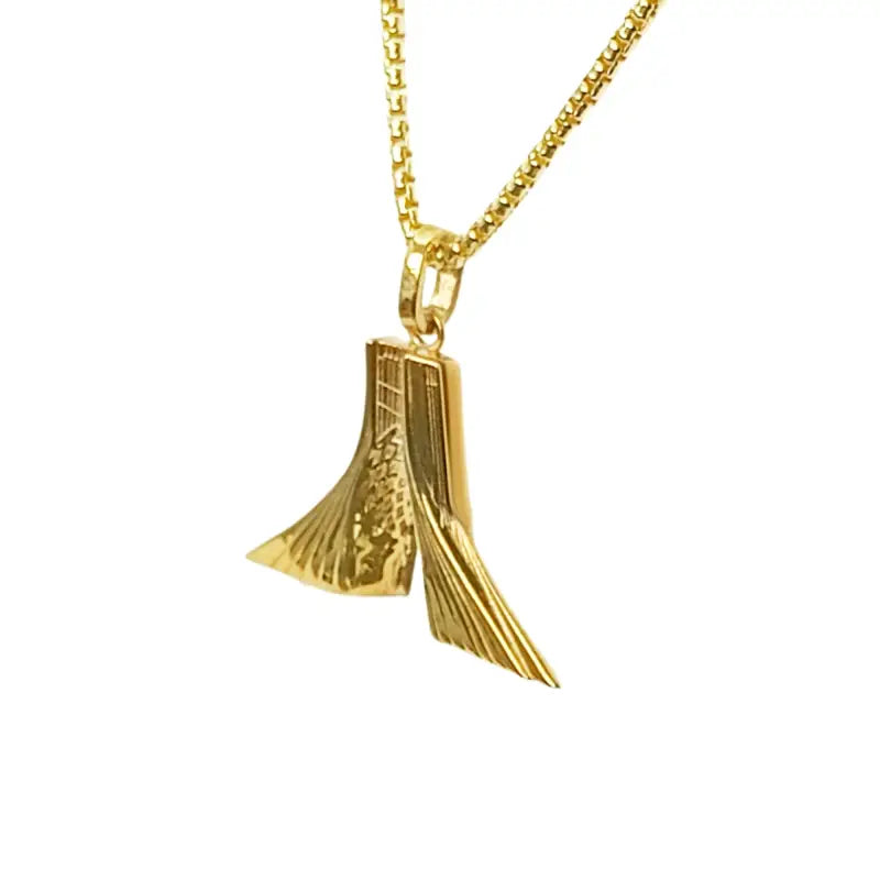 AZADI TOWER Pendant Persian Style jewelry 925 Silver gold