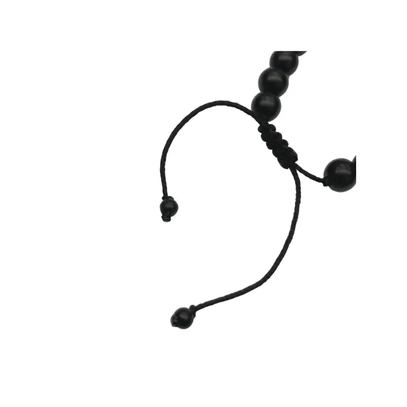 Onyx Men’s Bracelet with 18K Yellow Gold Detailed Bead -