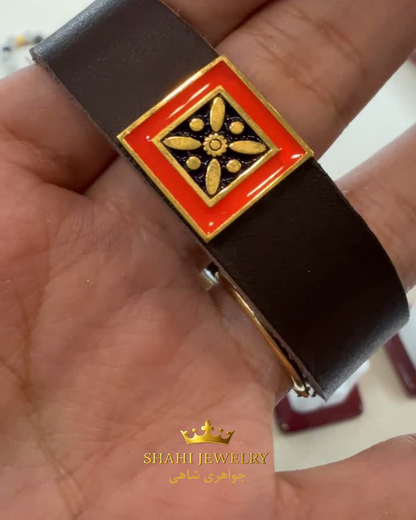 Derafsh kaviani Leather bracelet 