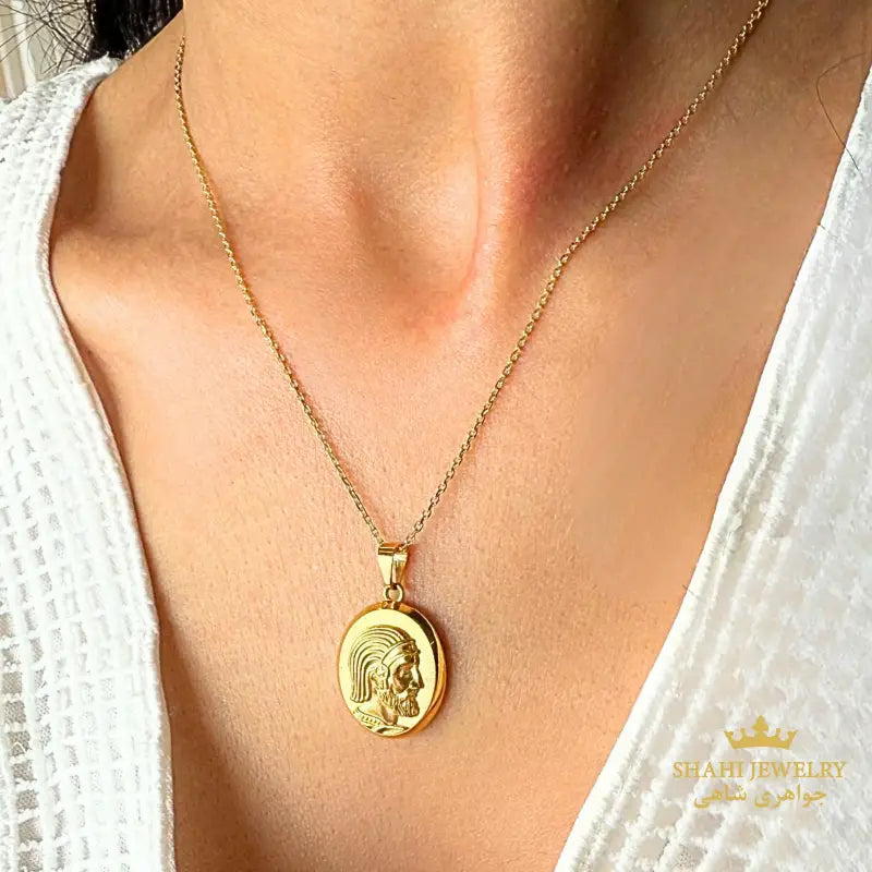 King Cyrus the great 18k gold pendant 