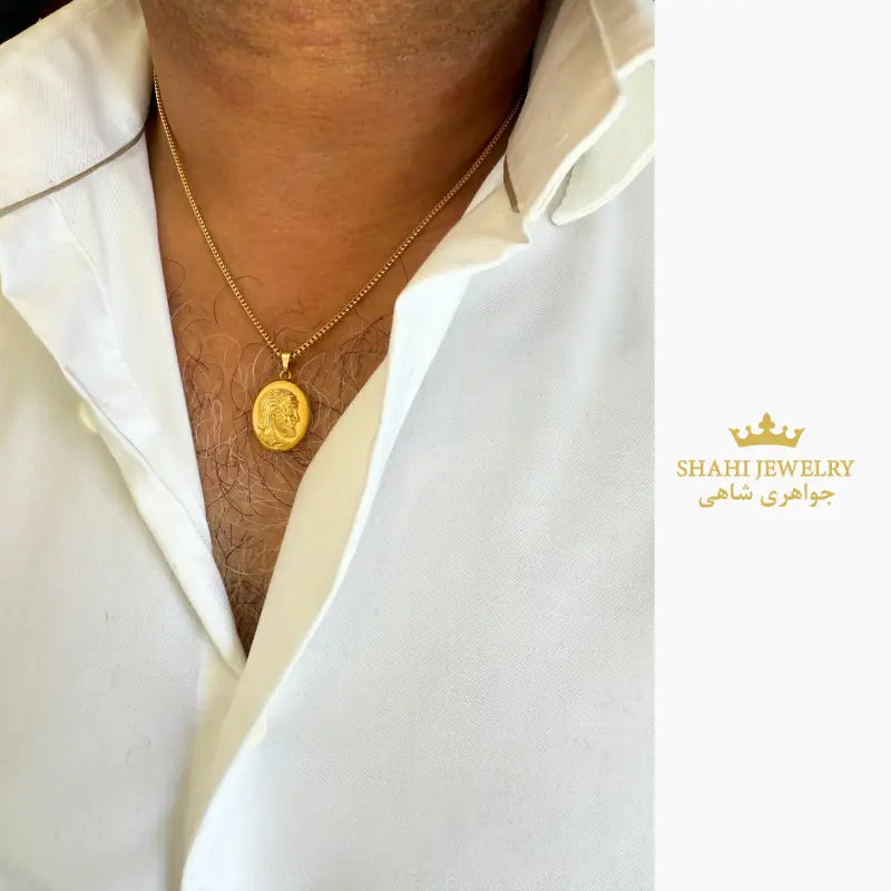 King Cyrus the great 18k gold pendant 