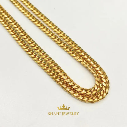 18K Solid Yellow Gold Miami Cuban Link Chain | 4mm Width 20