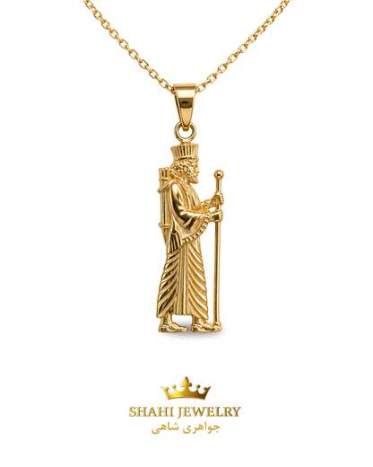 18K Gold  Achaemenid Soldier Pendant