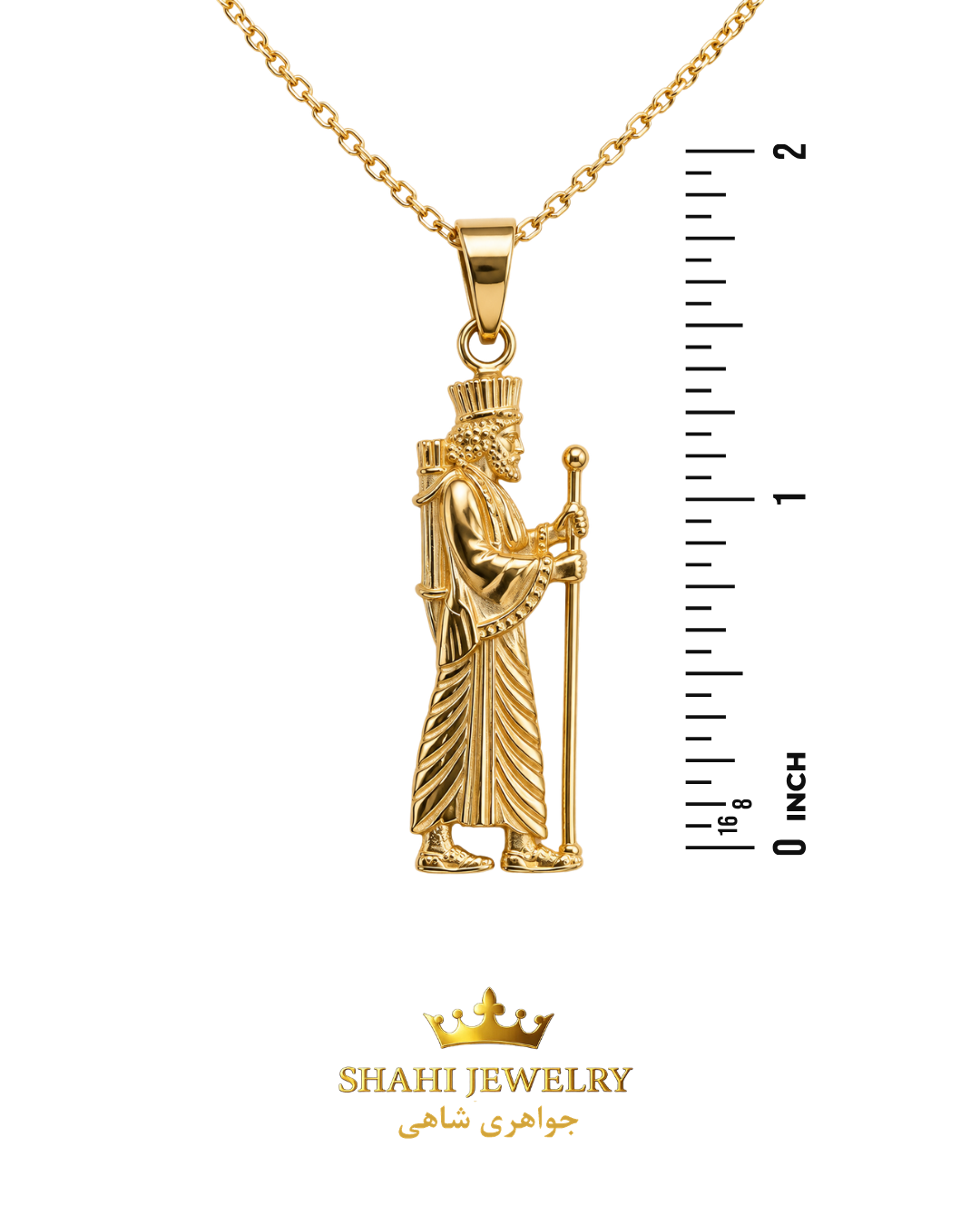 18K Gold  Achaemenid Soldier Pendant