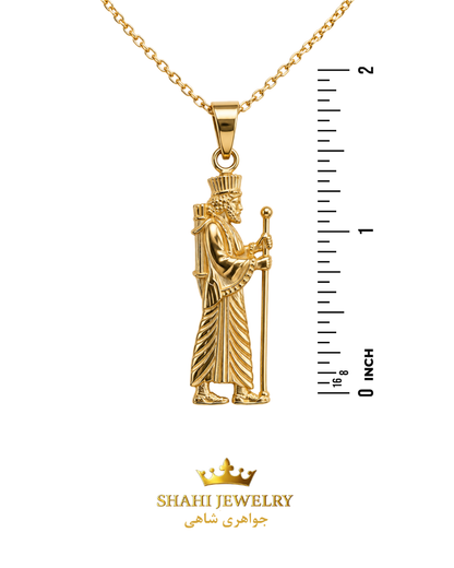 18K Gold  Achaemenid Soldier Pendant