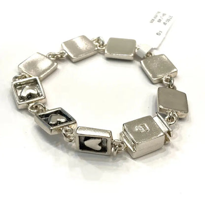 925 Silver Heart Links Bracelet for her - Women’s Jewelry