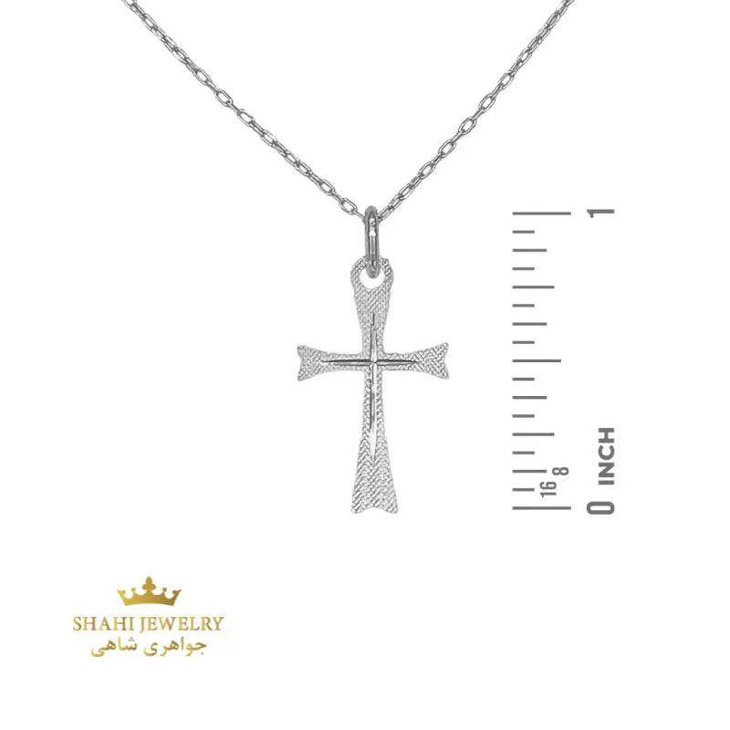 Dainty Cross 18k White Gold - PENDANTS