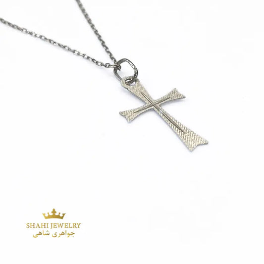 Dainty Cross 18k White Gold - PENDANTS