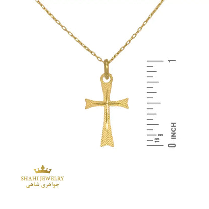 Dainty Cross 18k yellow Gold - PENDANTS