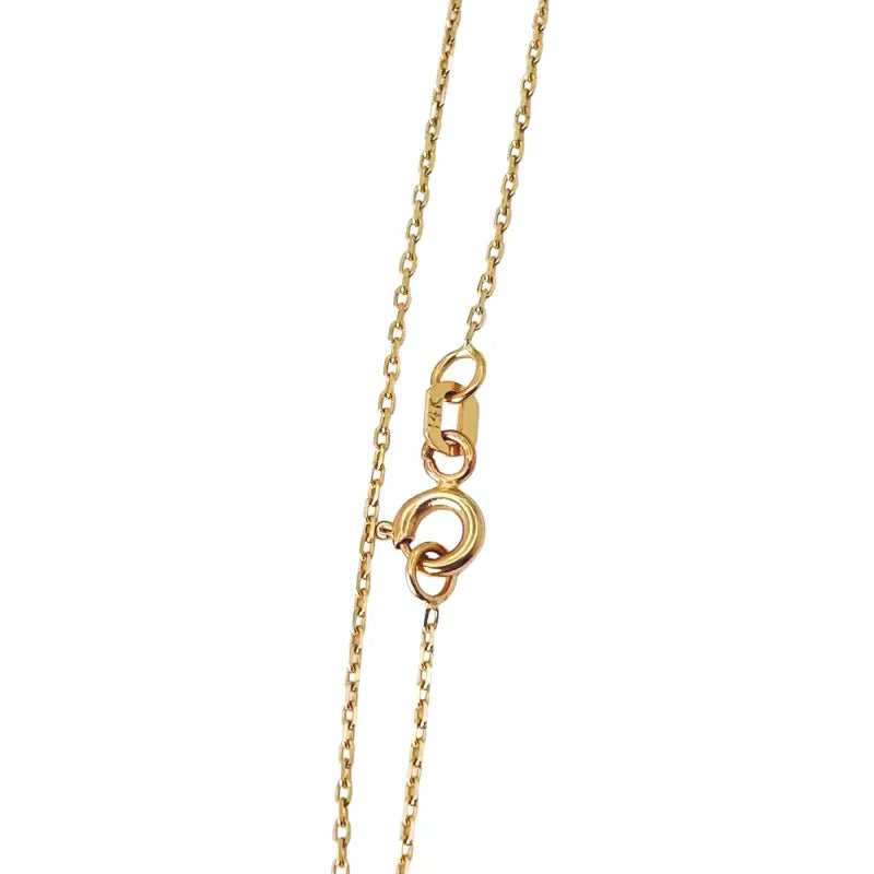 Dainty Cushion Necklace with Cubic Zirconia in 14K Yellow