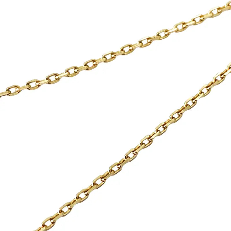 Dainty Cushion Necklace with Cubic Zirconia in 14K Yellow