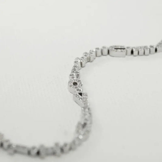 Diamond Bracelet in 14K White Gold Women’s Love Bracelet