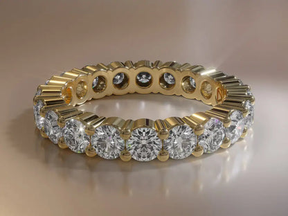 Diamond Eternity Band In 14K and 18K White or Yellow Gold