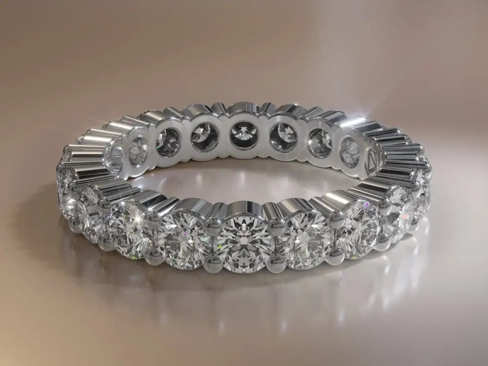 Diamond Eternity Band In 14K and 18K White or Yellow Gold