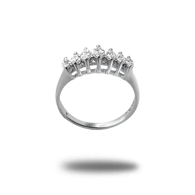 Diamond Wedding Band in 14K White Gold - Women’s Jewelry