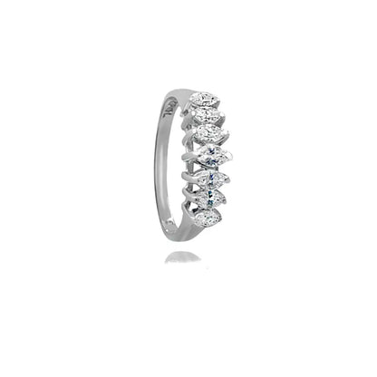 Diamond Wedding Band in 14K White Gold - Women’s Jewelry