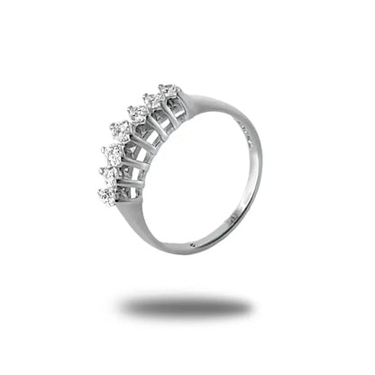 Diamond Wedding Band in 14K White Gold - Women’s Jewelry