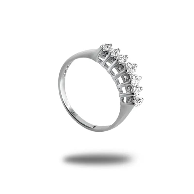 Diamond Wedding Band in 14K White Gold - Women’s Jewelry