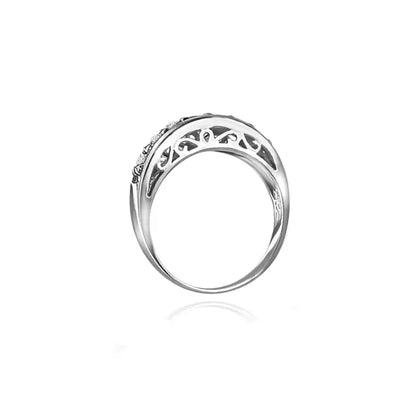 Diamond Wedding Band in 14k White Gold - Women’s Jewelry