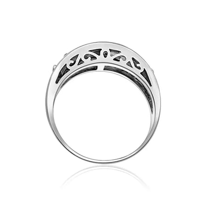 Diamond Wedding Band in 14k White Gold - Women’s Jewelry