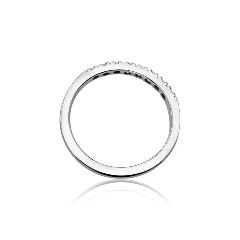 Diamond wedding band in 18k White Gold - Women’s Jewelry