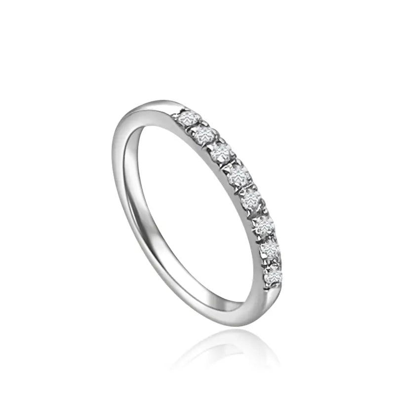 Diamond wedding band in 18k White Gold - Women’s Jewelry