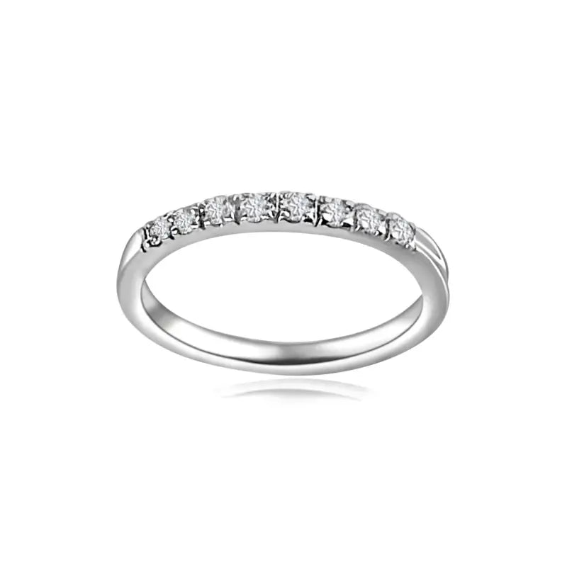 Diamond wedding band in 18k White Gold - Women’s Jewelry