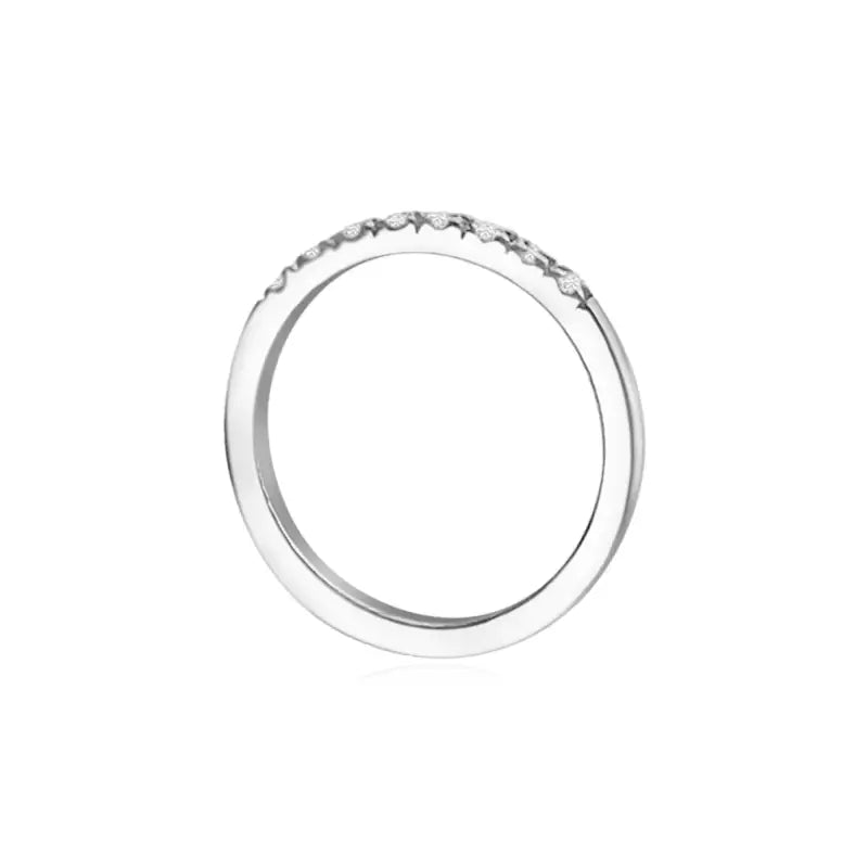 Diamond wedding band in 18k White Gold - Women’s Jewelry