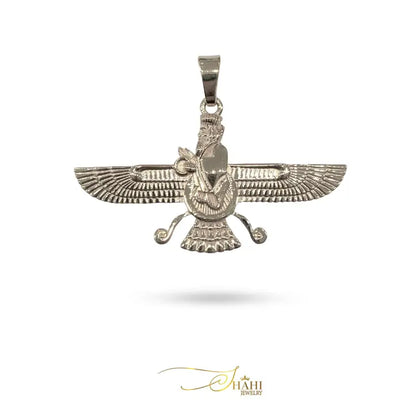 Farvahar Persian Zoroastrian Ahura Mazda Pendant in 18K