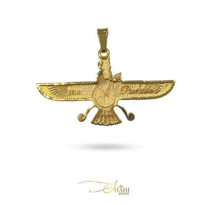 Farvahar Persian Zoroastrian Ahura Mazda Pendant in 18K