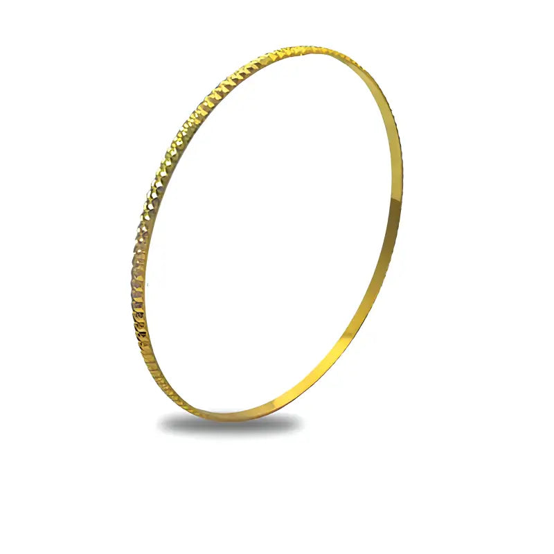 Gold Bangle in 18K Solid Gold Gift for Her - Bracelet