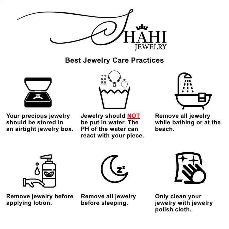 Jewelry care instructions.