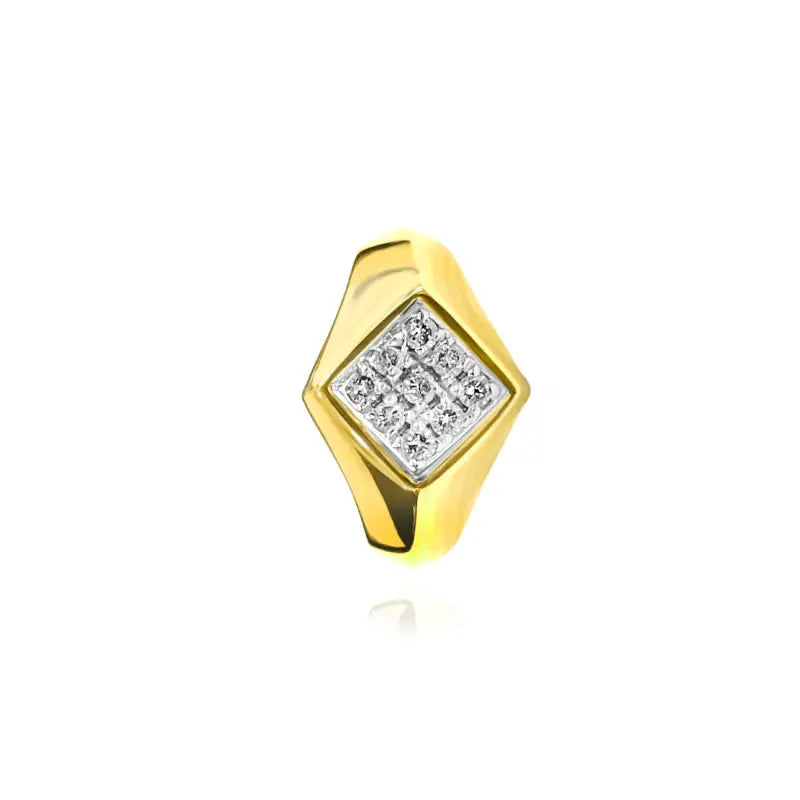 Men’s Diamond Ring in 10K Yellow Gold - Men’s Jewelry