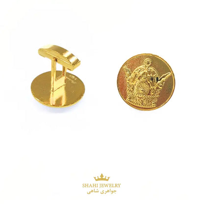 Persian Style Royal Crown (Arya Mehr) Cufflinks in 925