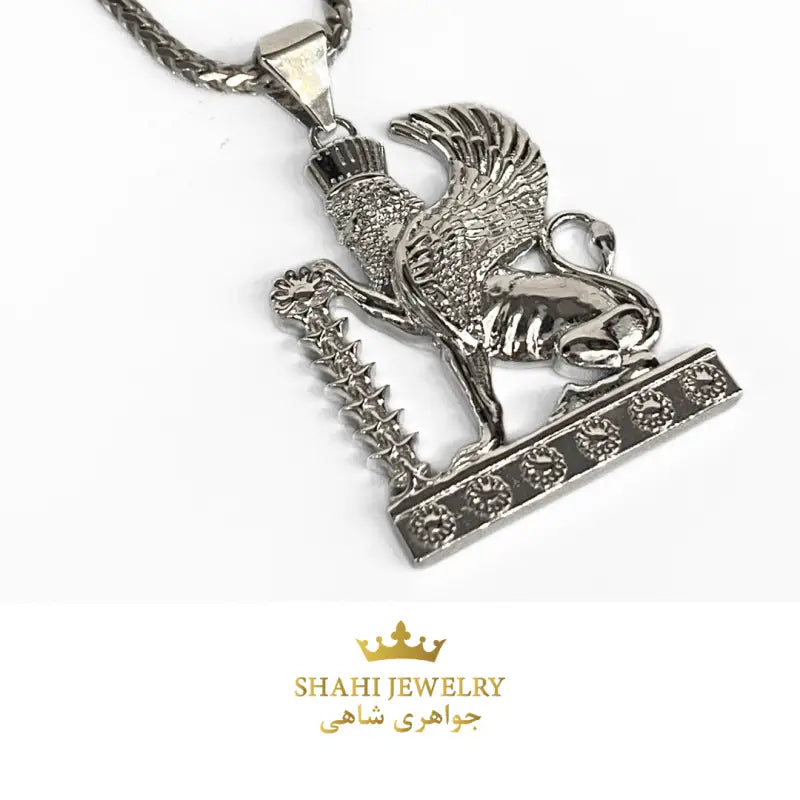 Persian Winged Lion Pendant Persian Style Jewelry 925