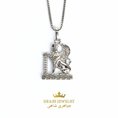 Persian Winged Lion Pendant Persian Style Jewelry 925